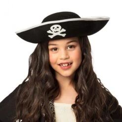 Boland Chapeau Tricorne Feutre Pirate Enfant
